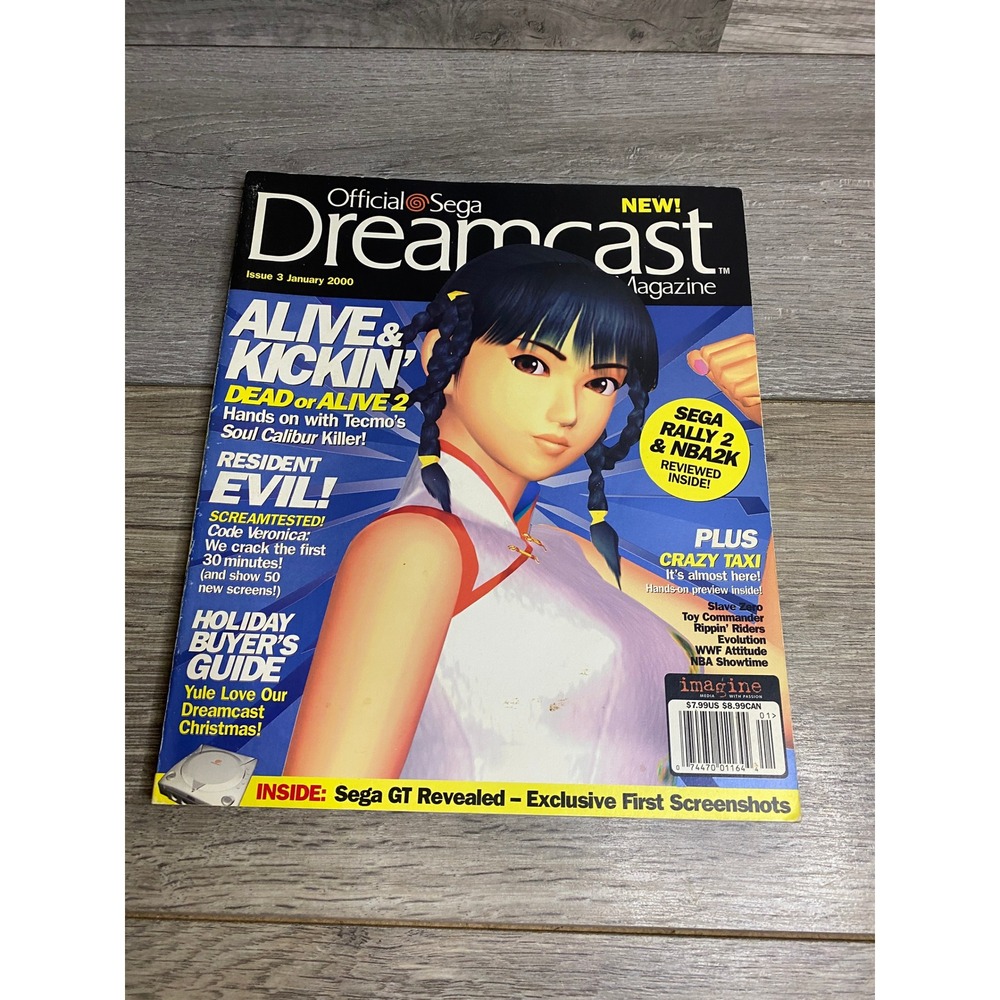 Official Sega Dreamcast Magazine Issue 3 January 2000 Dead or Alive 2 Cover